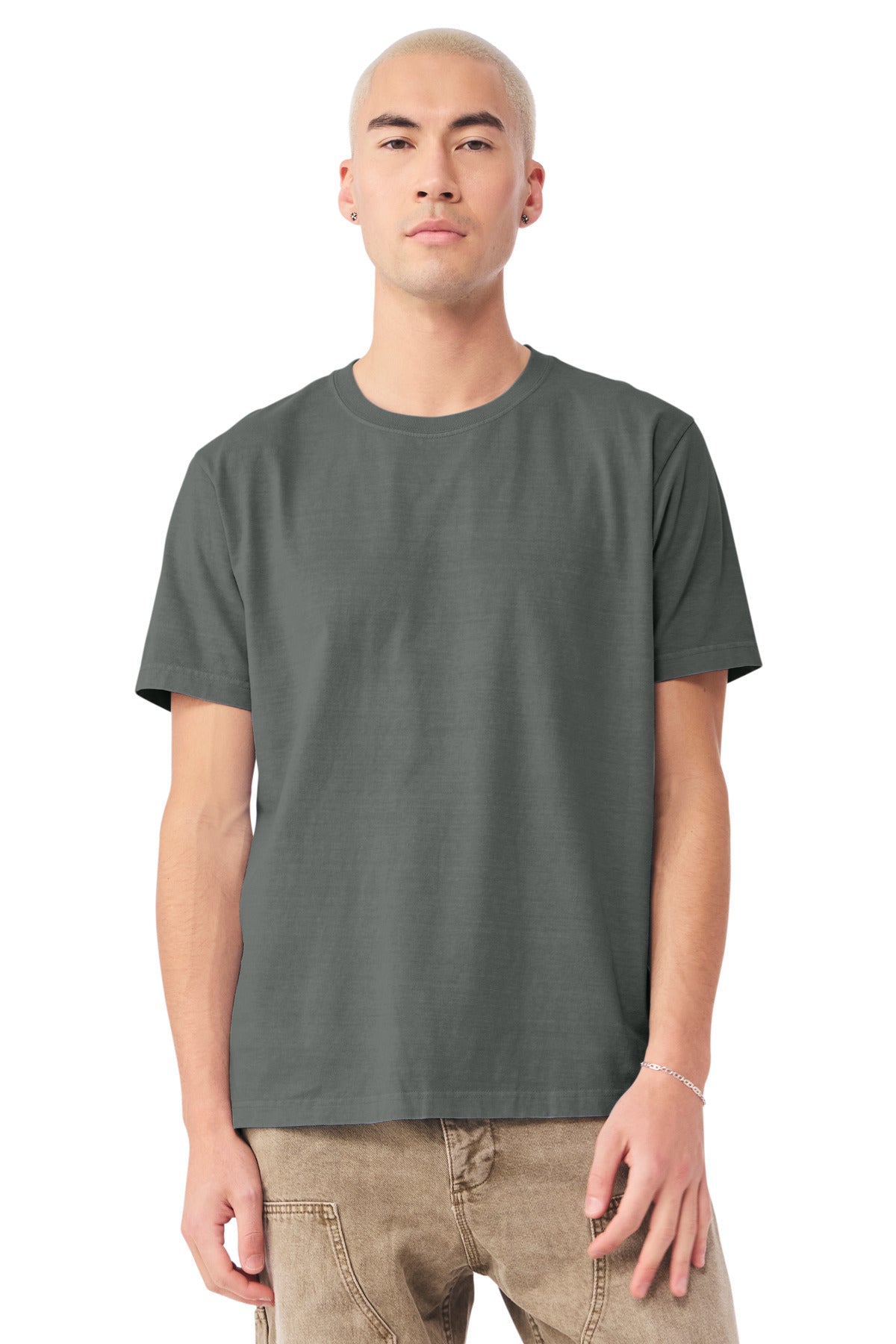 Custom Washed Grey Unisex Heavyweight Garment-Dyed Tee BC4810GD, personalized by SanCanDo Swag in Argyle, TX