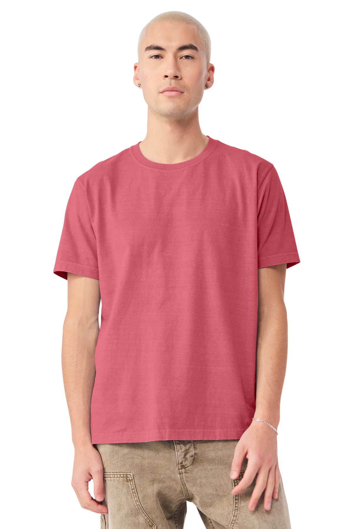 Custom Washed Red Unisex Heavyweight Garment-Dyed Tee BC4810GD, personalized by SanCanDo Swag in Argyle, TX