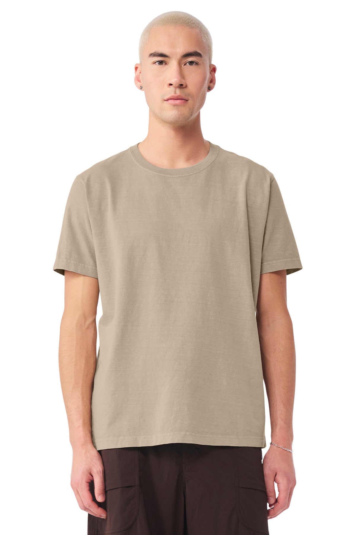 Custom Khaki Unisex Heavyweight Garment-Dyed Tee BC4810GD, personalized by SanCanDo Swag in Argyle, TX