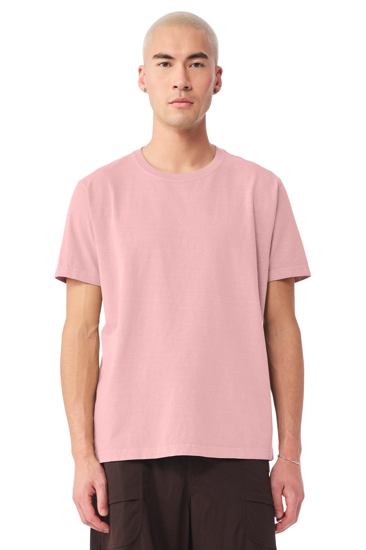 Custom Pink Unisex Heavyweight Garment-Dyed Tee BC4810GD, personalized by SanCanDo Swag in Argyle, TX