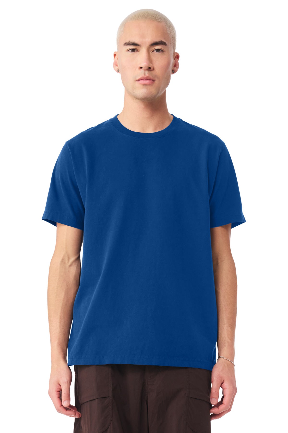 Custom Royal Blue Unisex Heavyweight Garment-Dyed Tee BC4810GD, personalized by SanCanDo Swag in Argyle, TX