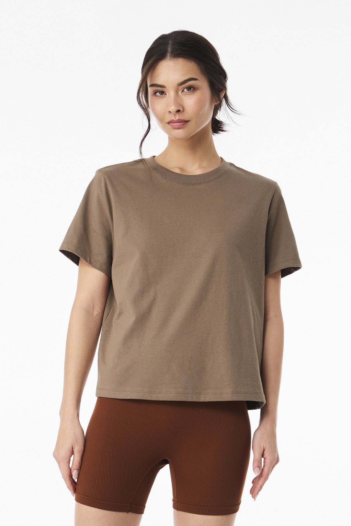 Custom Vintage Brown Women's 6-Ounce Heavyweight Tee BC6110, personalized by SanCanDo Swag in Argyle, TX
