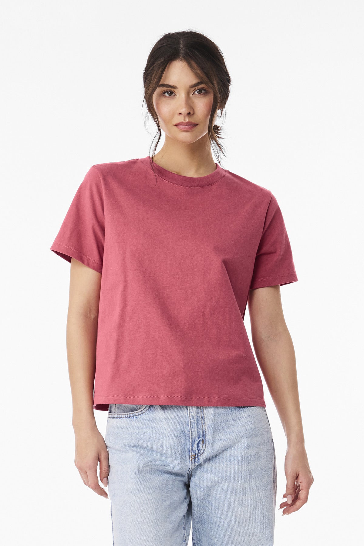 Custom Vintage Red Women's 6-Ounce Heavyweight Tee BC6110, personalized by SanCanDo Swag in Argyle, TX