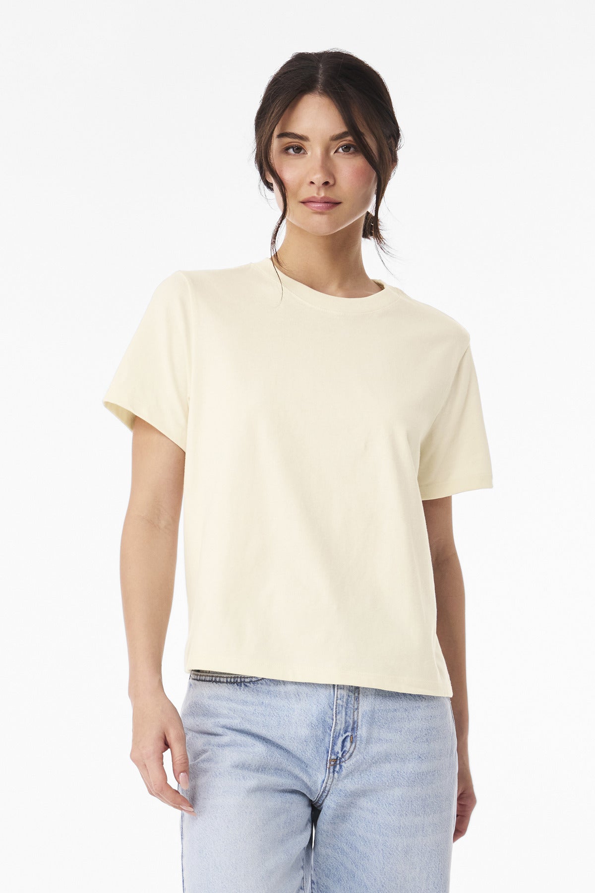 Custom Natural Women's 6-Ounce Heavyweight Tee BC6110, personalized by SanCanDo Swag in Argyle, TX