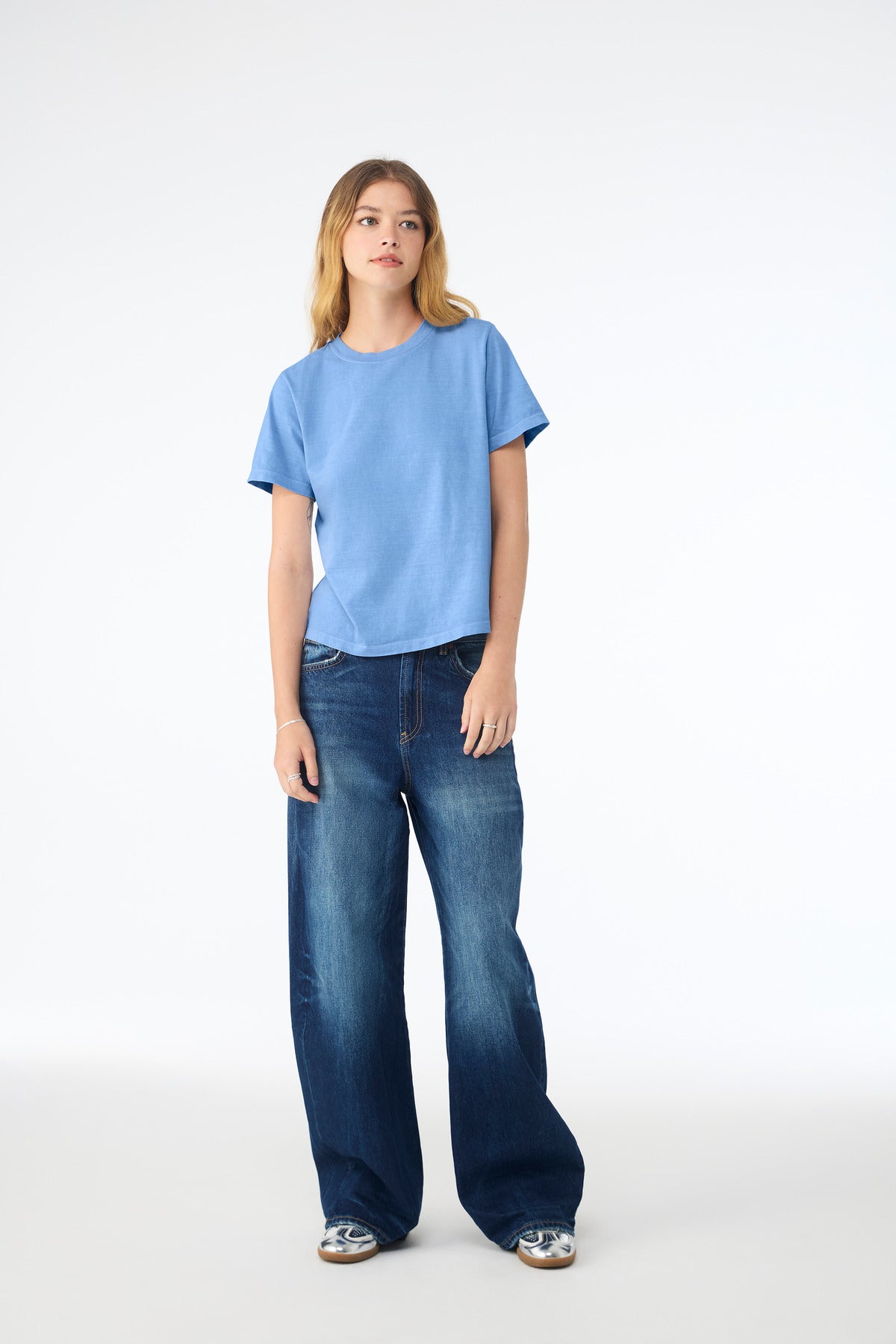 Custom Carolina Blue Women's 6-Ounce Heavyweight Tee BC6110, personalized by SanCanDo Swag in Argyle, TX