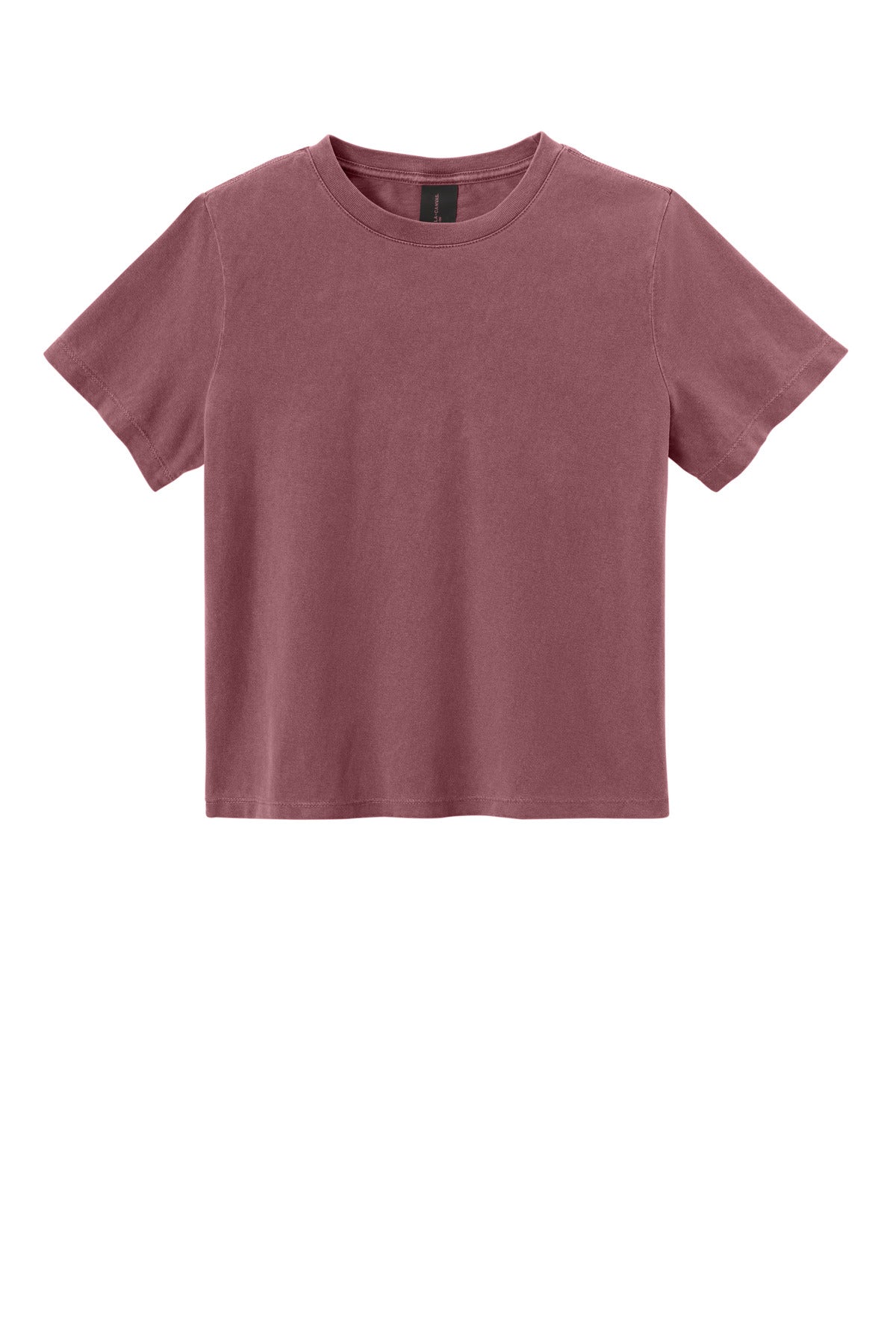 Custom Washed Maroon Women's Heavyweight Garment-Dyed Tee BC6110GD, personalized by SanCanDo Swag in Argyle, TX