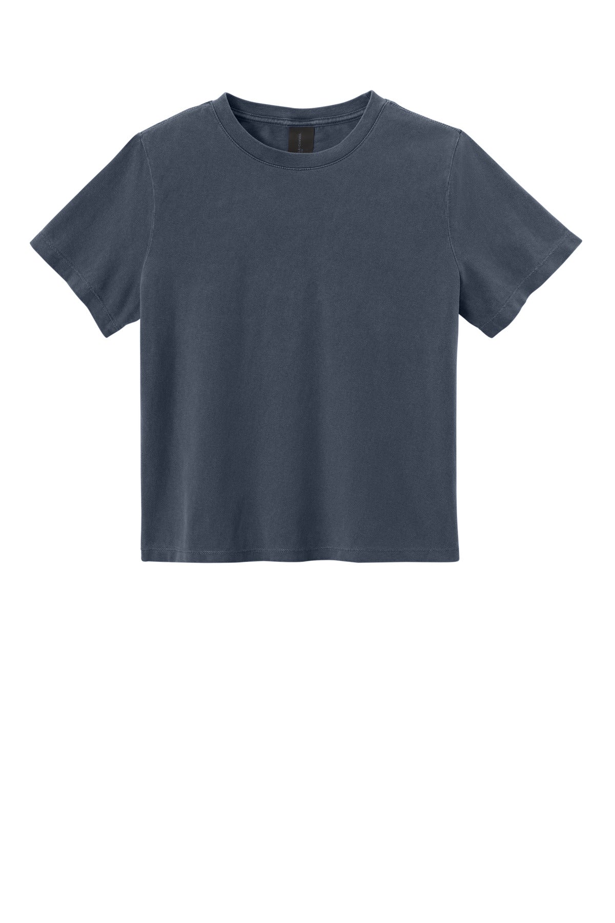 Custom Washed Navy Women's Heavyweight Garment-Dyed Tee BC6110GD, personalized by SanCanDo Swag in Argyle, TX