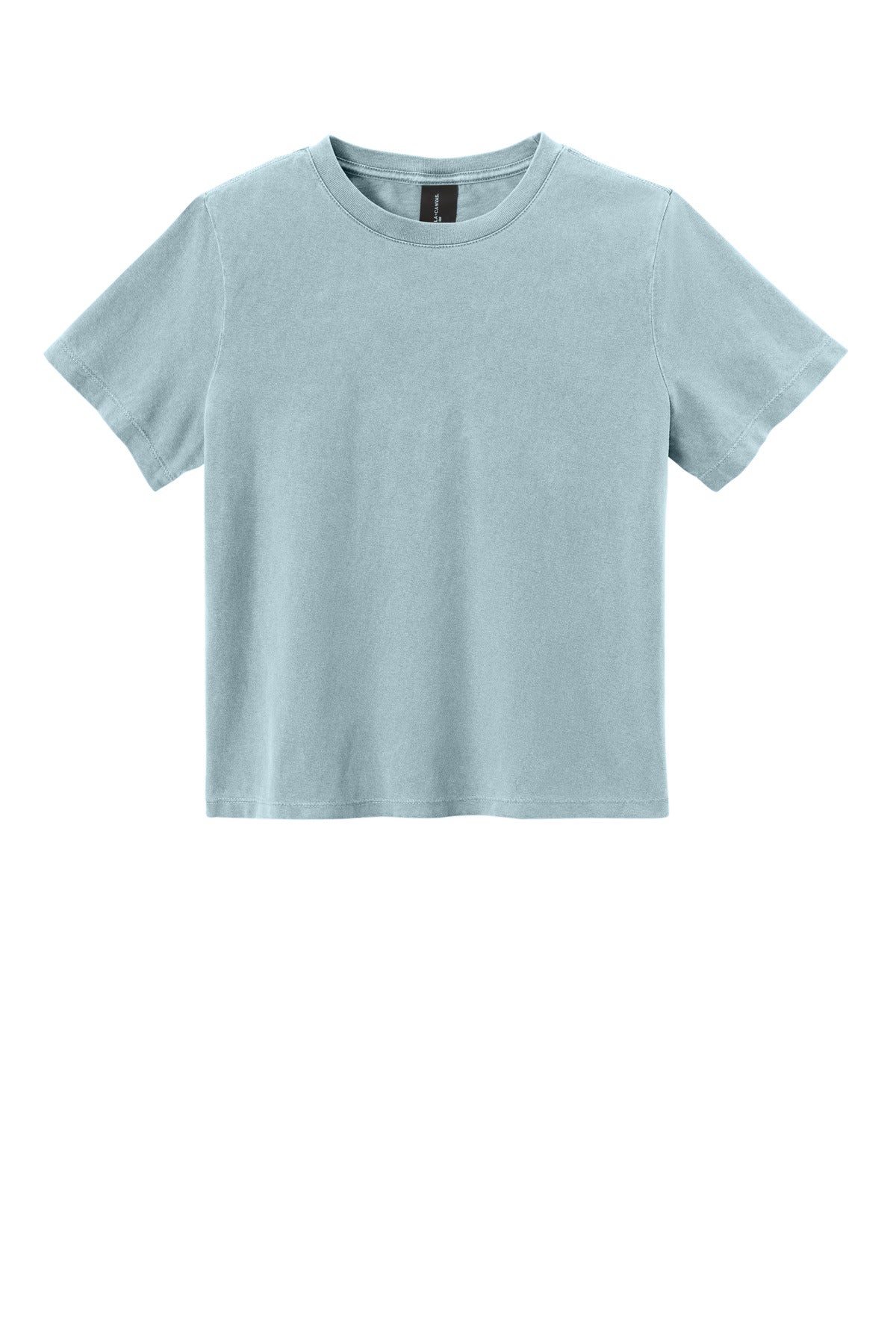 Custom Light Washed Denim Women's Heavyweight Garment-Dyed Tee BC6110GD, personalized by SanCanDo Swag in Argyle, TX