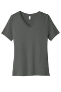 Custom Asphalt Women's Relaxed Jersey V-Neck Tee BC6405, personalized by SanCanDo Swag in Argyle, TX