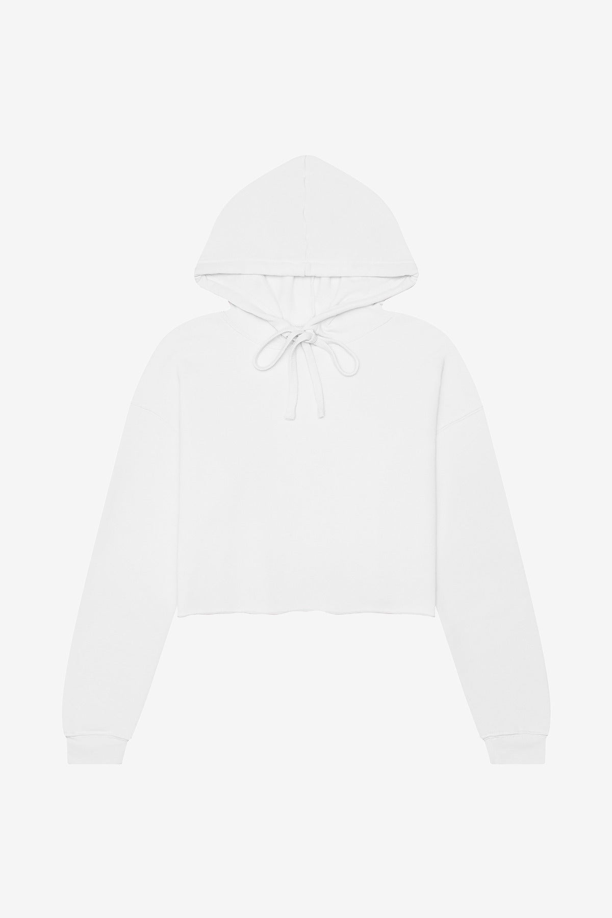 Custom White Sponge Fleece Cropped Fleece Hoodie BC7502, personalized by SanCanDo Swag in Argyle, TX