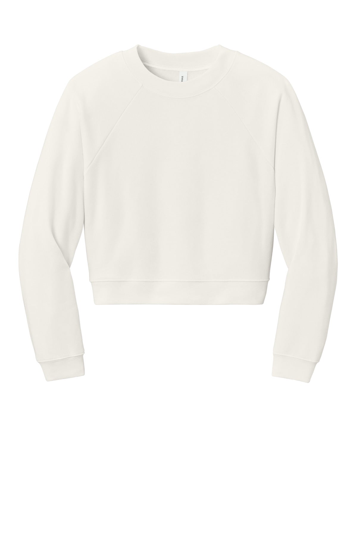 Custom Vintage White Women's Raglan Pullover Sponge Fleece BC7505, personalized by SanCanDo Swag in Argyle, TX