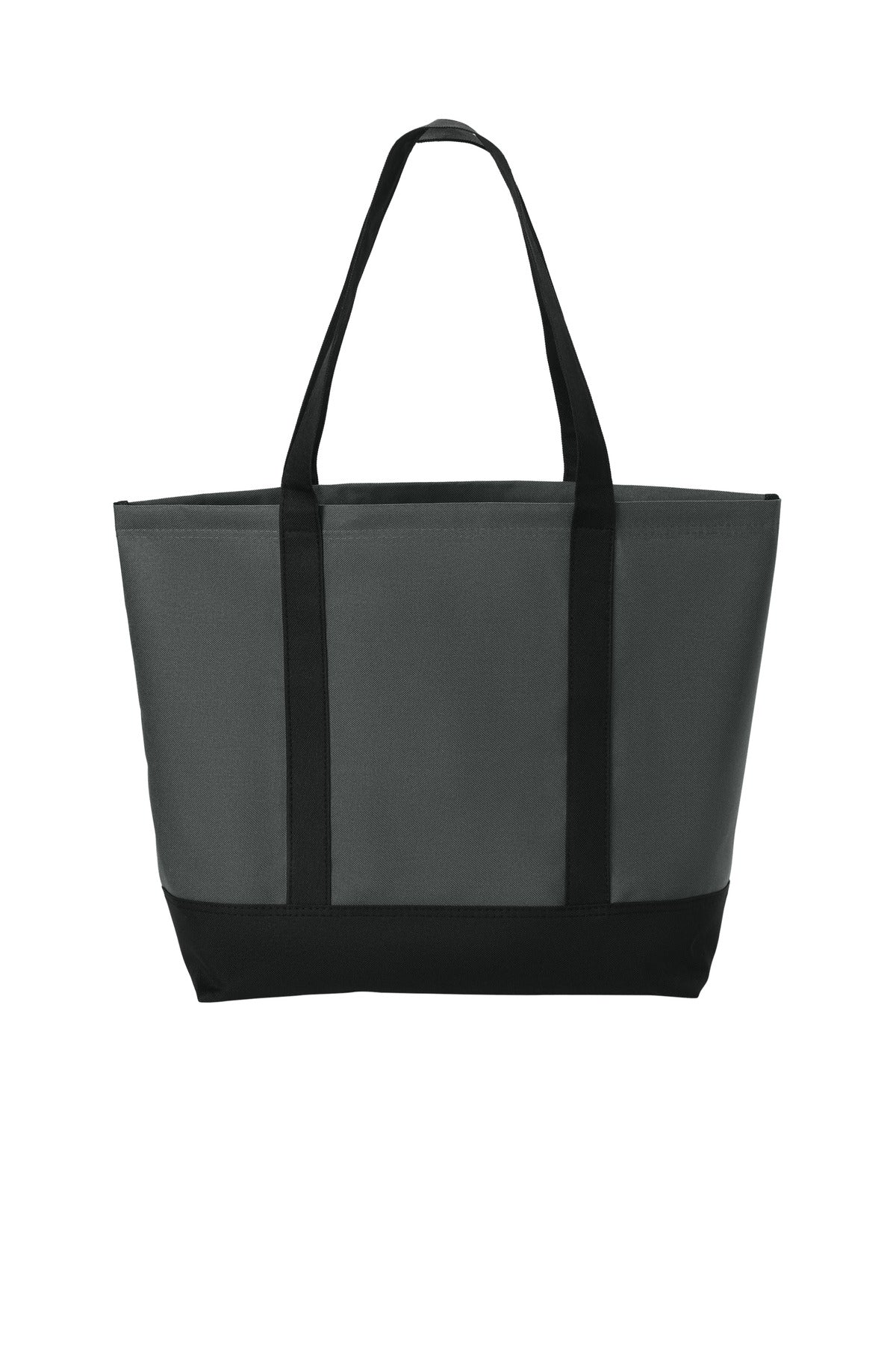 Dark Charcoal/ Black | Front | Custom Dark Charcoal/ Black Day Tote BG406, personalized by SanCanDo Swag in Argyle, TX