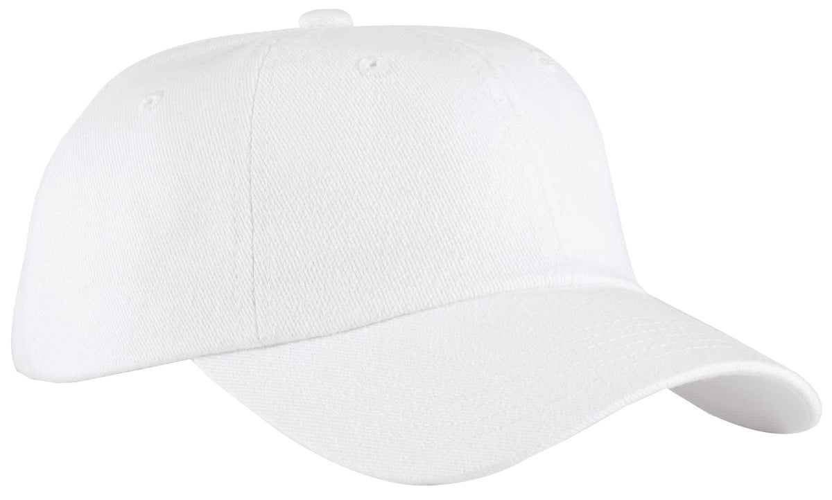 Custom White Unstructured Brushed Twill Cap BTU, personalized by SanCanDo Swag in Argyle, TX