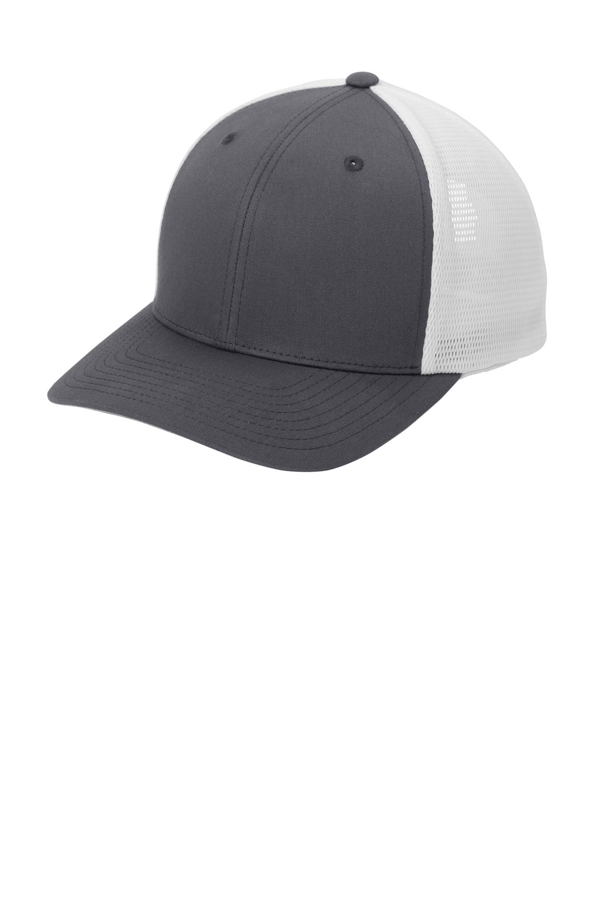 Custom Graphite/ White Flexfit 110 Mesh Cap C110, personalized by SanCanDo Swag in Argyle, TX