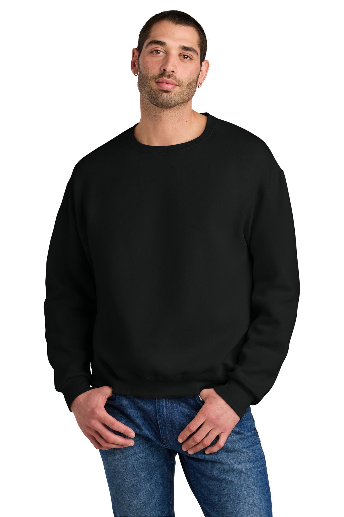 Custom Black Ink Rugged Unisex Crewneck C12M, personalized by SanCanDo Swag in Argyle, TX