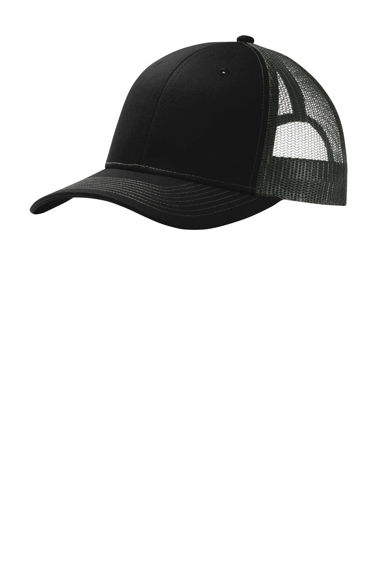 Custom Black/ Grey Steel Snapback Trucker Cap C402, personalized by SanCanDo Swag in Argyle, TX