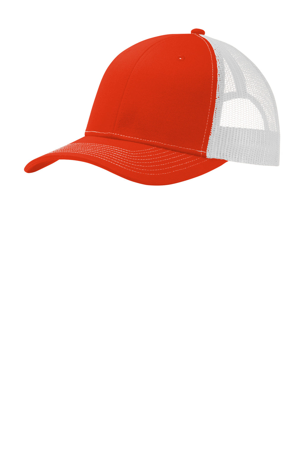 Custom Orange/ White Snapback Trucker Cap C402, personalized by SanCanDo Swag in Argyle, TX