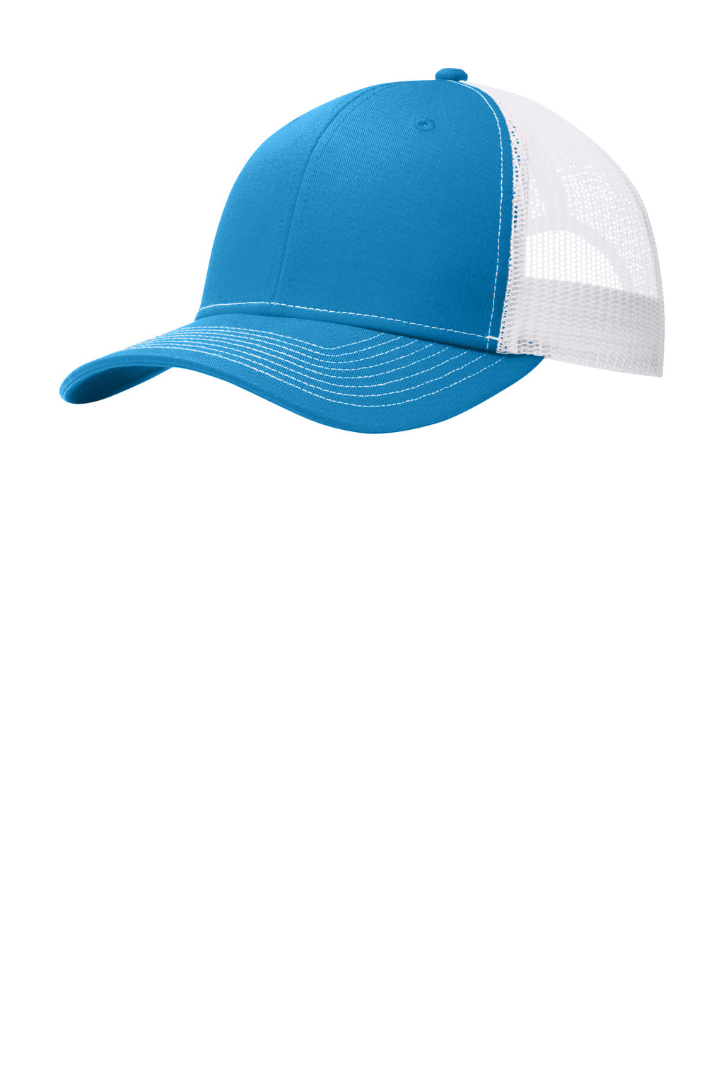 Custom Parcel Blue/ White Snapback Trucker Cap C402, personalized by SanCanDo Swag in Argyle, TX