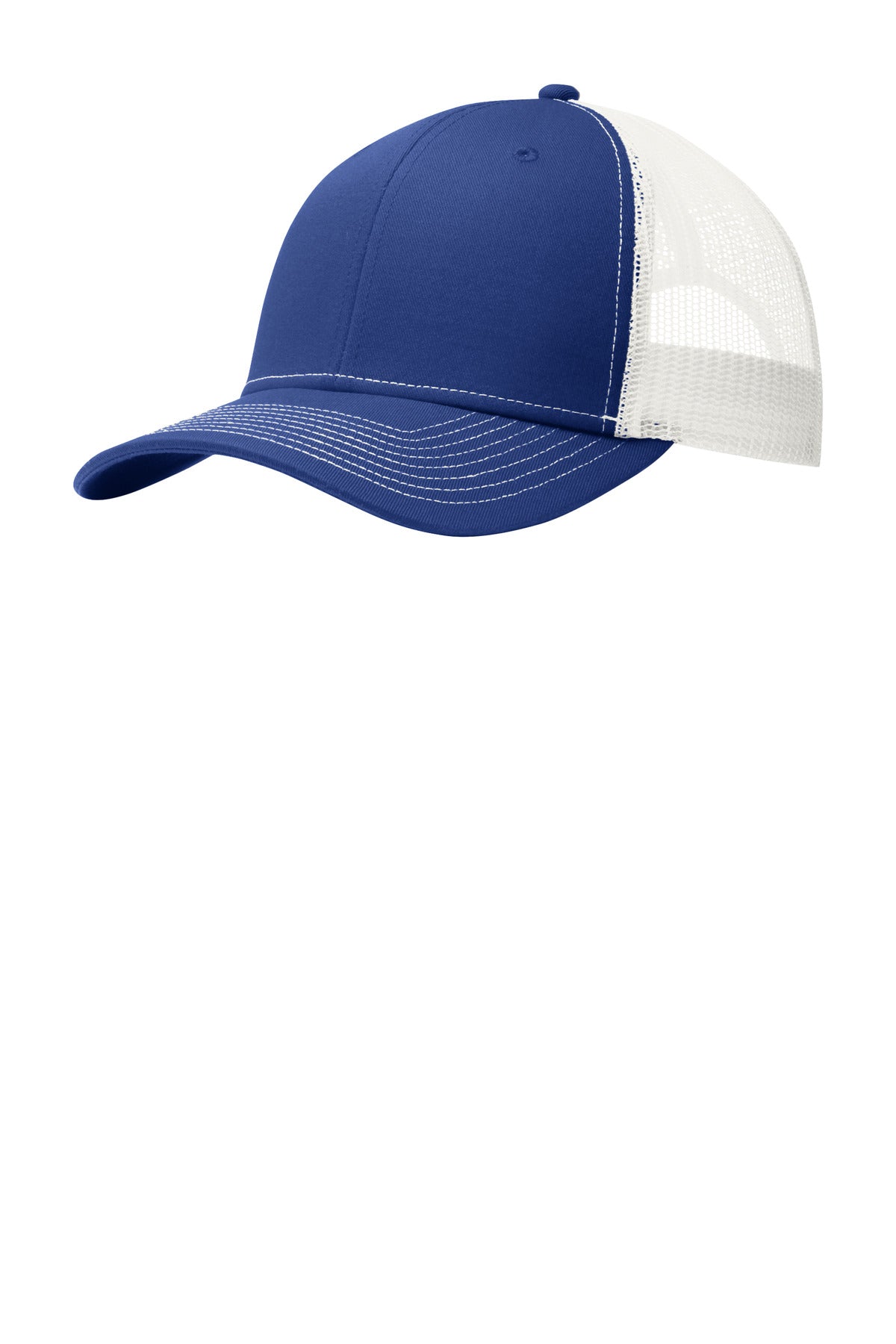 Custom Patriot Blue/ White Snapback Trucker Cap C402, personalized by SanCanDo Swag in Argyle, TX
