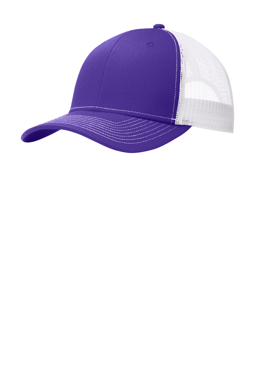 Custom Purple/ White Snapback Trucker Cap C402, personalized by SanCanDo Swag in Argyle, TX