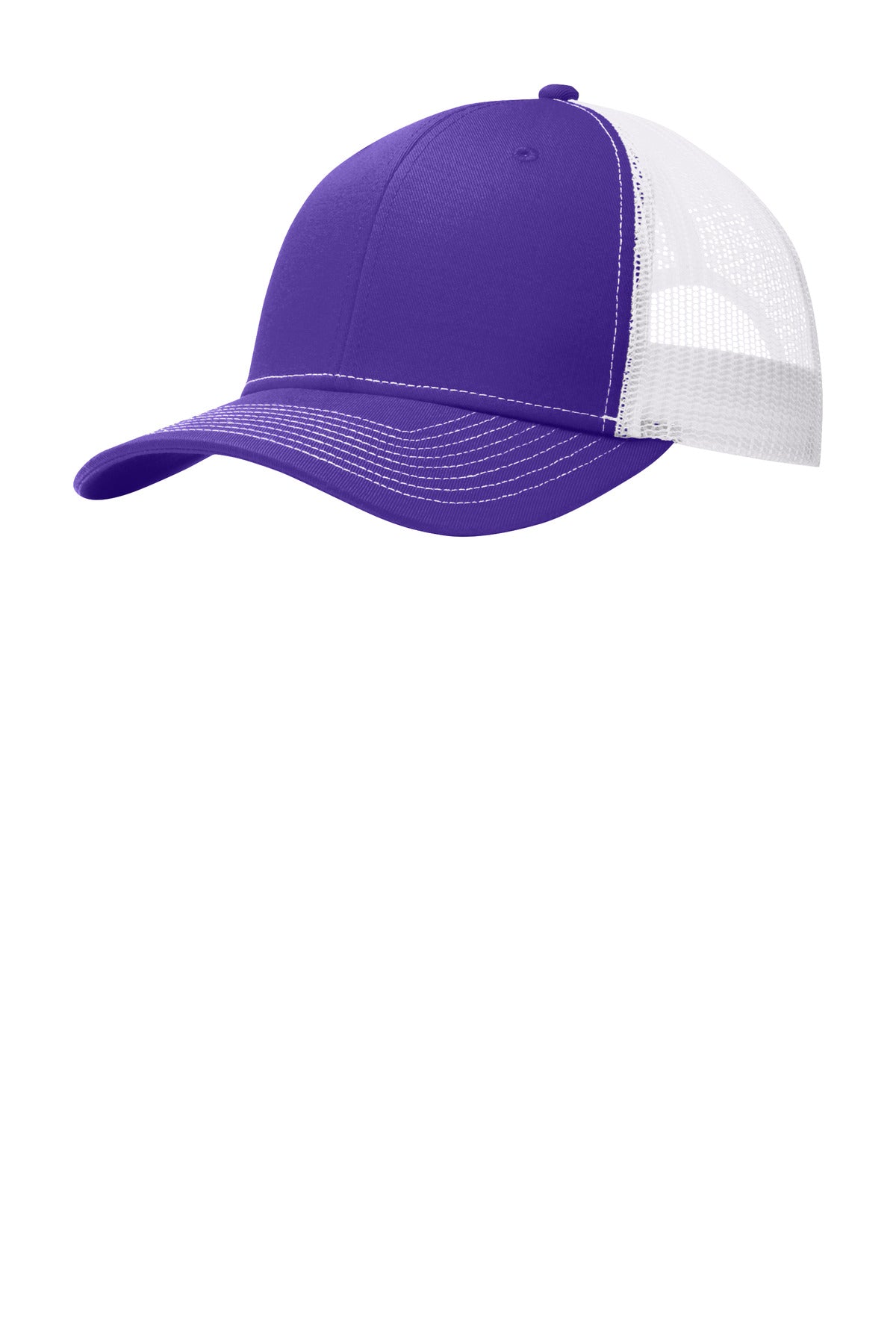 Custom Purple/ White Snapback Trucker Cap C402, personalized by SanCanDo Swag in Argyle, TX