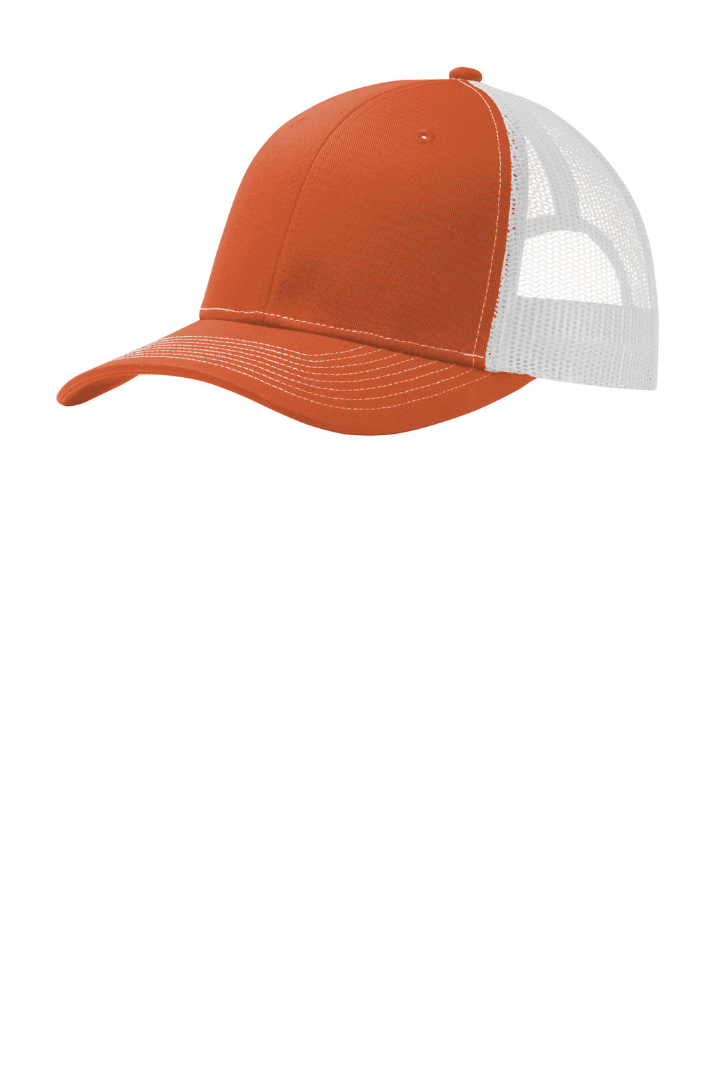 Custom Texas Orange/ White Snapback Trucker Cap C402, personalized by SanCanDo Swag in Argyle, TX