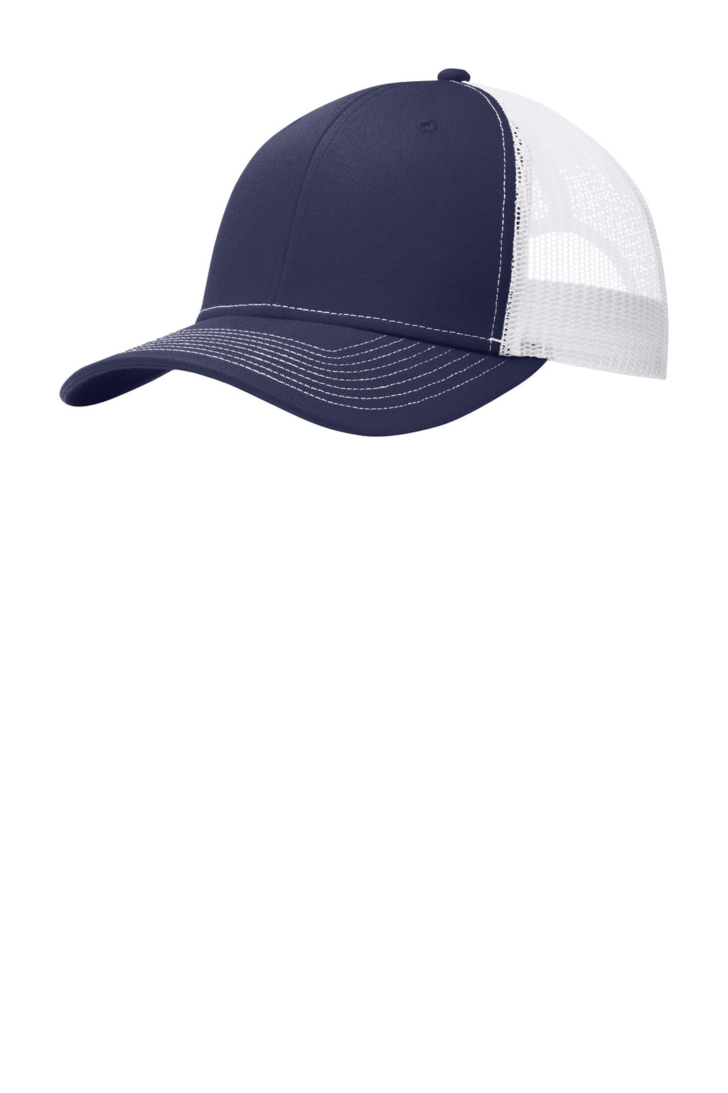 Custom True Navy/ White Snapback Trucker Cap C402, personalized by SanCanDo Swag in Argyle, TX