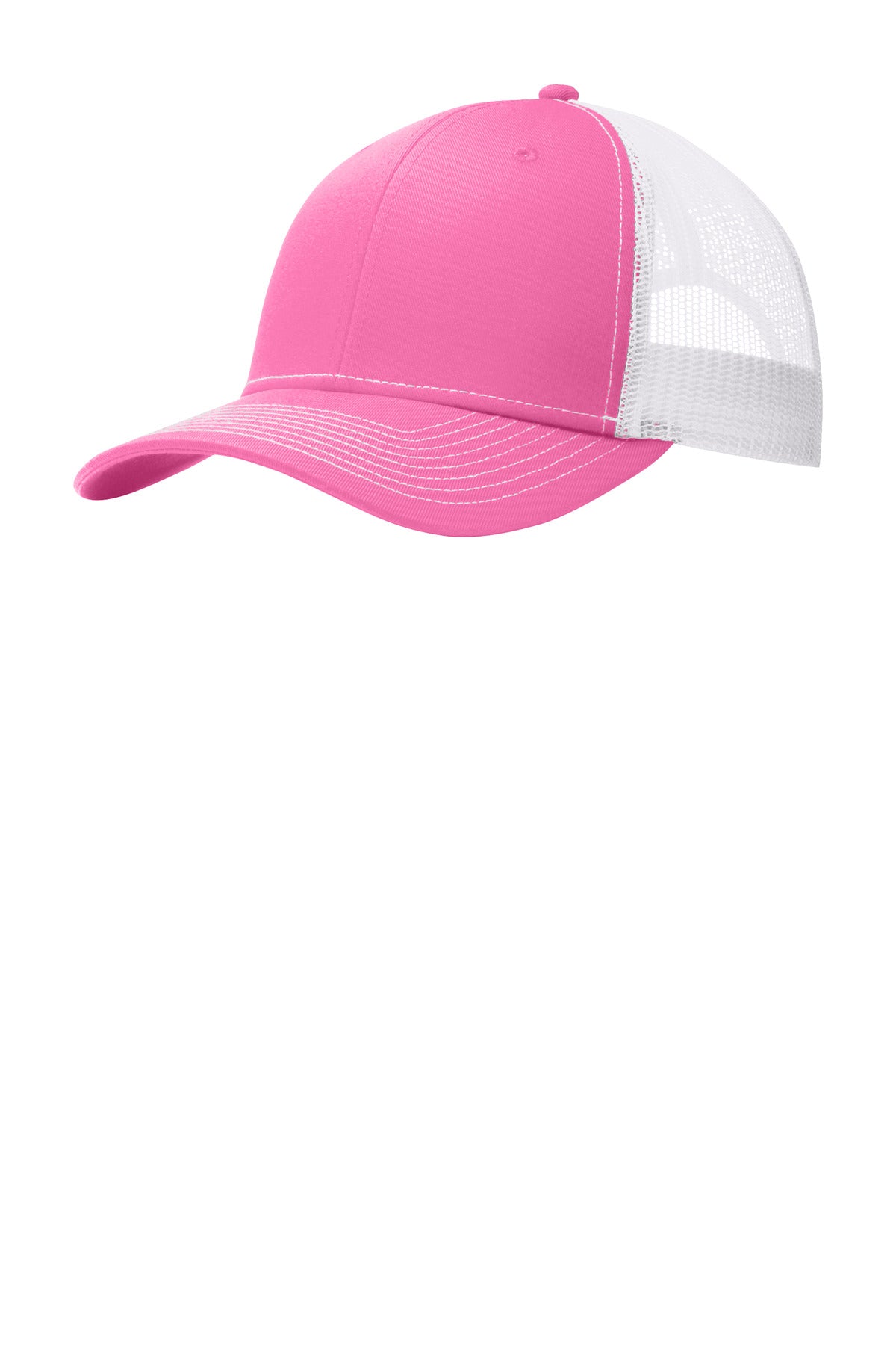 Custom True Pink/ White Snapback Trucker Cap C402, personalized by SanCanDo Swag in Argyle, TX