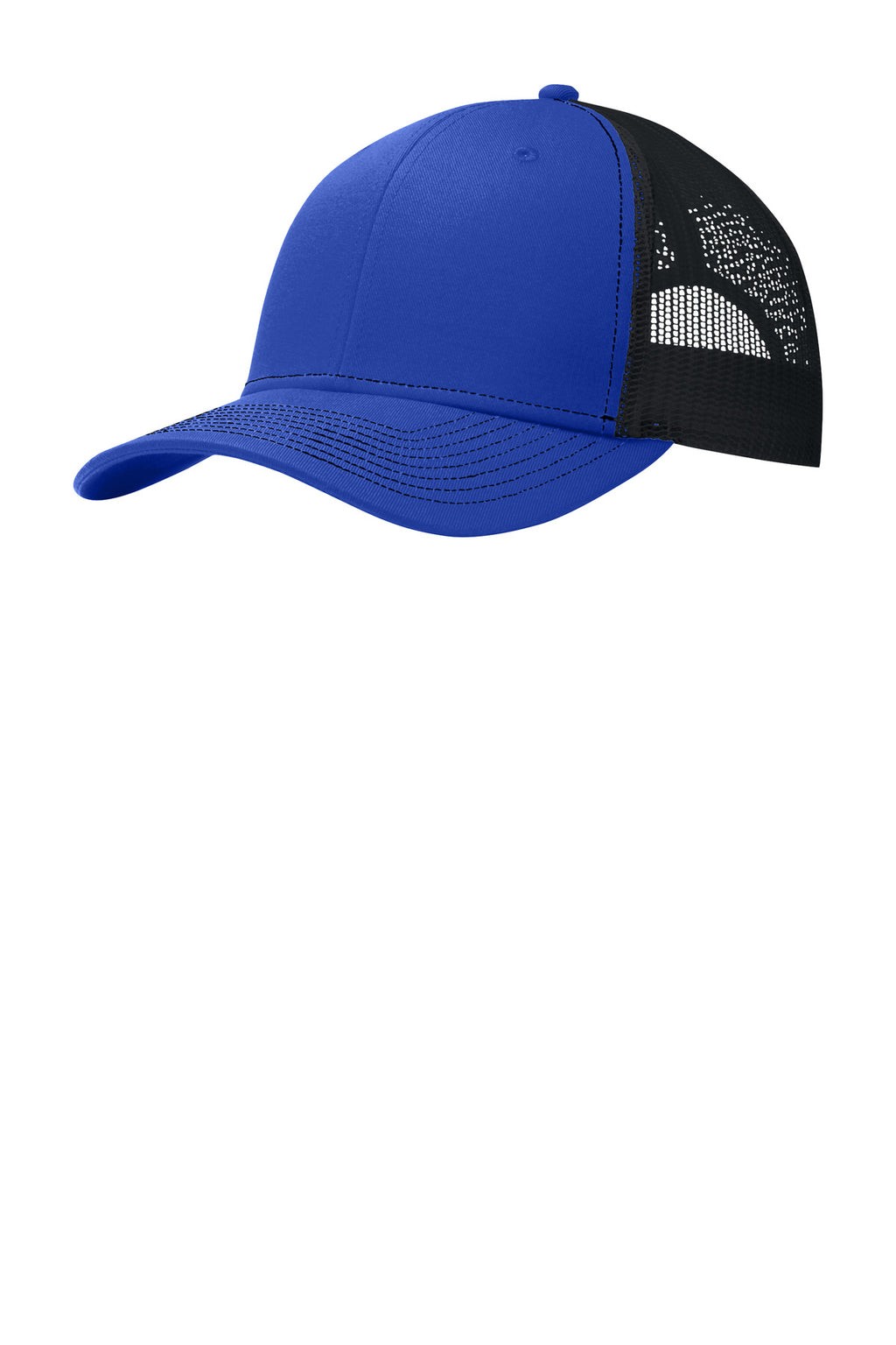 Custom True Royal/ Black Snapback Trucker Cap C402, personalized by SanCanDo Swag in Argyle, TX