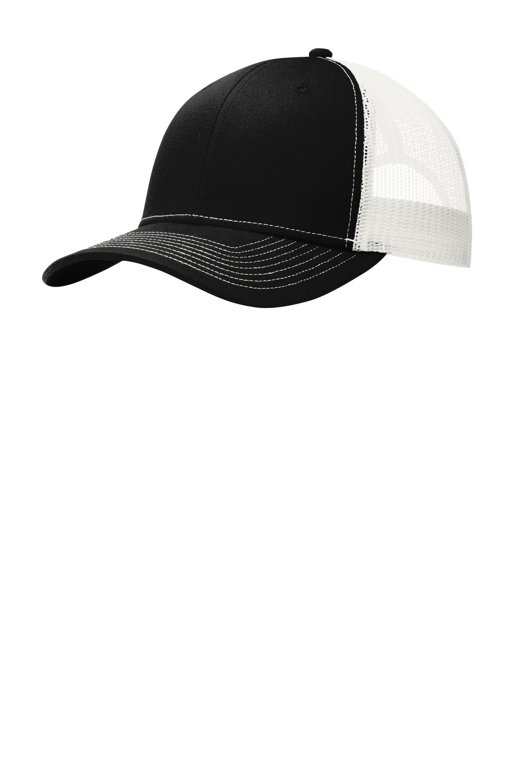 Custom Black/ White Snapback Trucker Cap C402, personalized by SanCanDo Swag in Argyle, TX