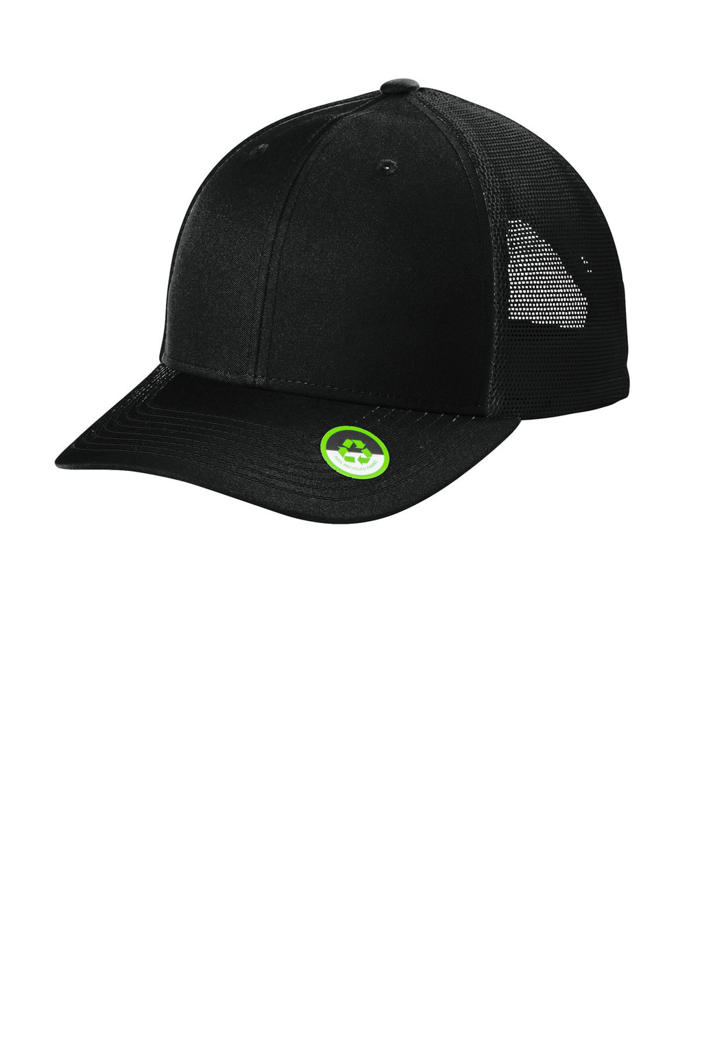 Custom Deep Black Eco Snapback Trucker Cap C402ECO, personalized by SanCanDo Swag in Argyle, TX