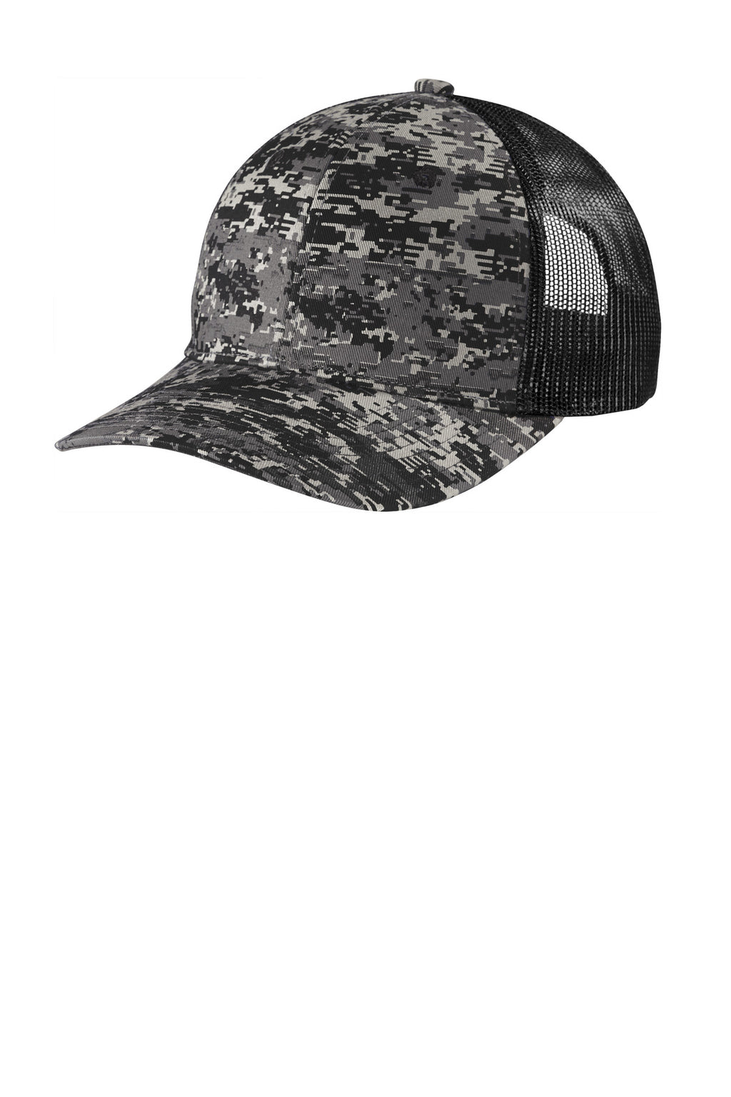Custom Black Digi/ Black Digi Camo Snapback Trucker Cap C404, personalized by SanCanDo Swag in Argyle, TX