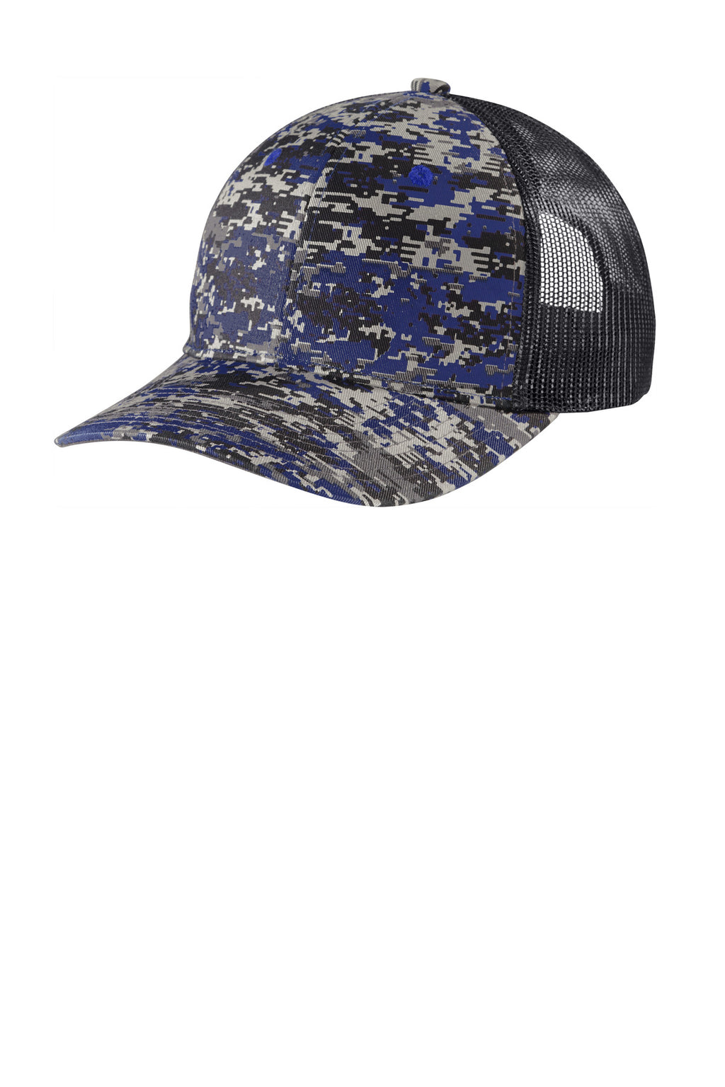 Custom Patriot Blue Digi/ Grey Steel Digi Camo Snapback Trucker Cap C404, personalized by SanCanDo Swag in Argyle, TX