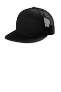 Custom Black Snapback Flat Bill Trucker Cap C407, personalized by SanCanDo Swag in Argyle, TX