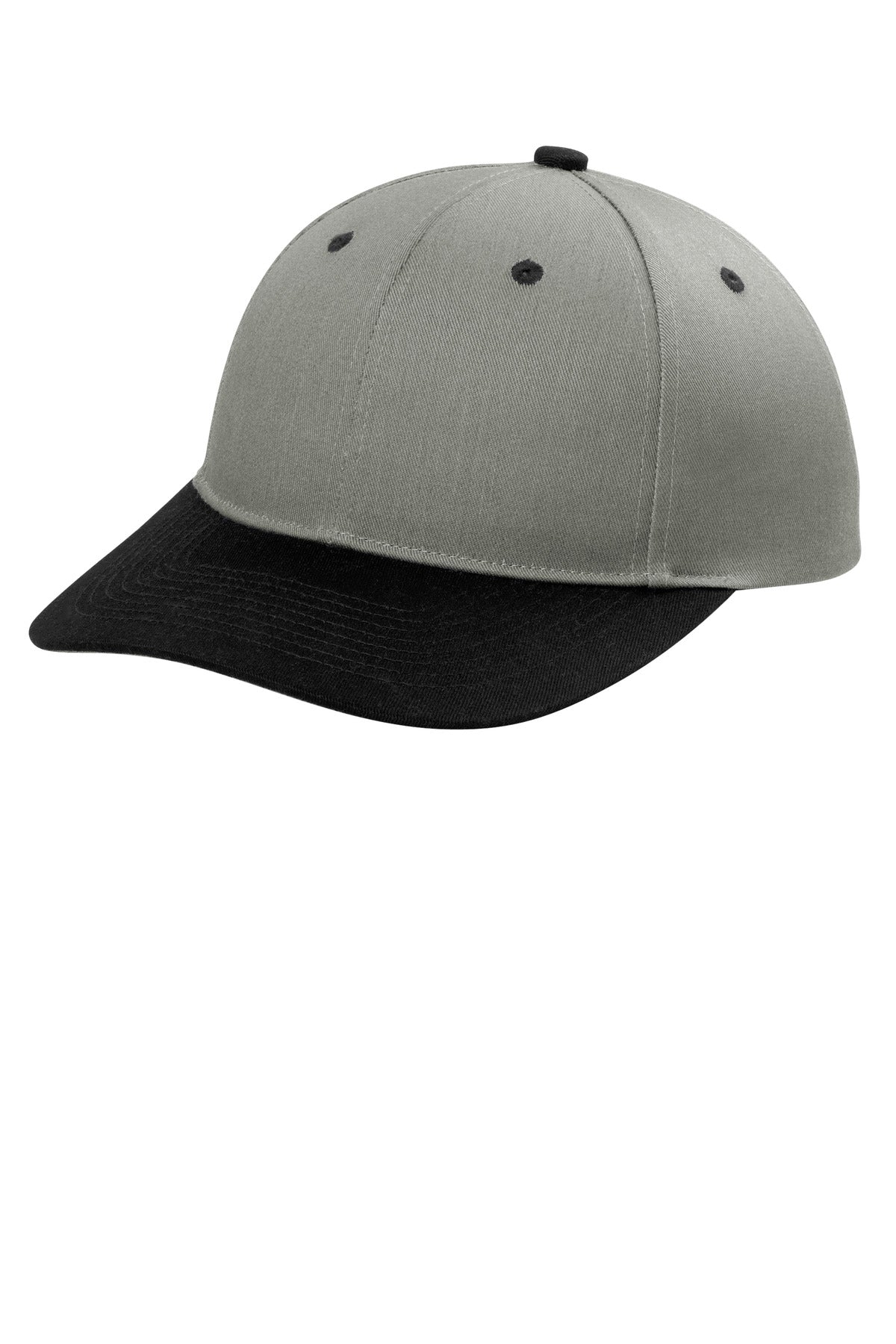 Custom Heather Grey/ Black Snapback Cap C408, personalized by SanCanDo Swag in Argyle, TX
