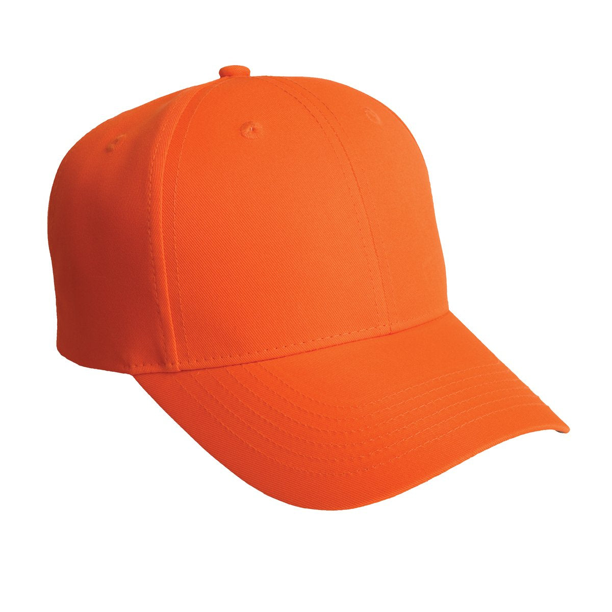 Custom Safety Orange Solid Enhanced Visibility Cap C806, personalized by SanCanDo Swag in Argyle, TX