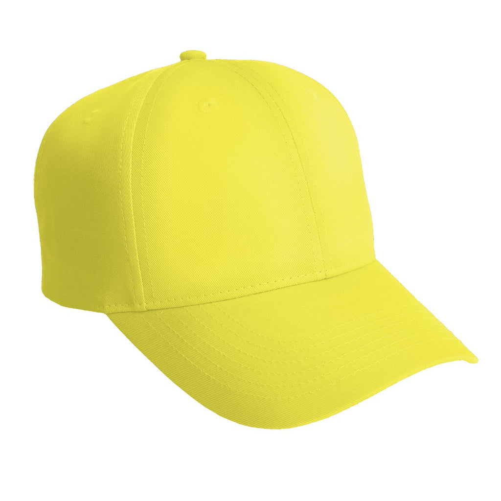 Custom Safety Yellow Solid Enhanced Visibility Cap C806, personalized by SanCanDo Swag in Argyle, TX