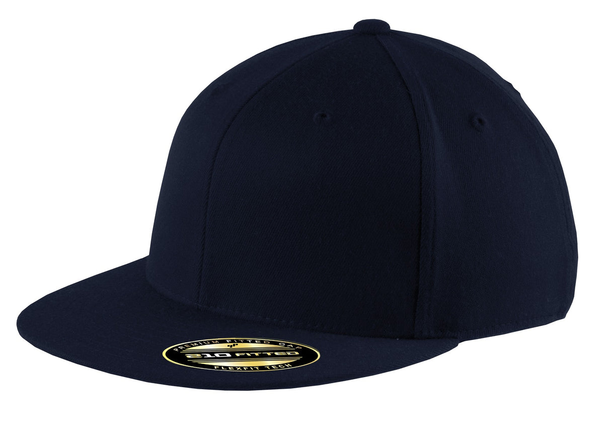 Custom Navy Flexfit 210 Flat Bill Cap C808, personalized by SanCanDo Swag in Argyle, TX
