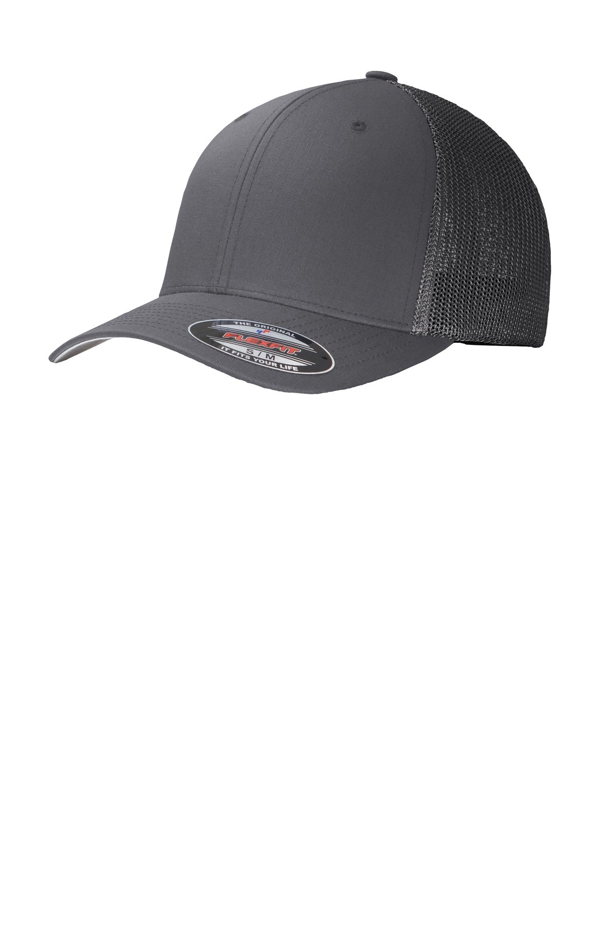 Custom Graphite/ Graphite Flexfit Mesh Back Cap C812, personalized by SanCanDo Swag in Argyle, TX