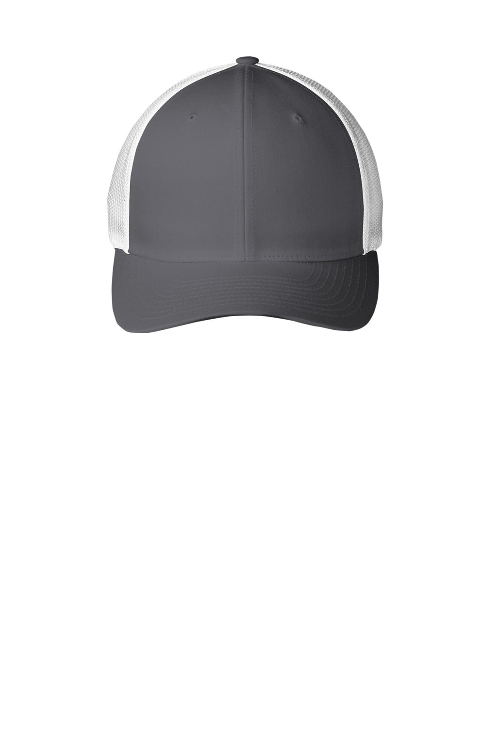 Custom Graphite/ White Flexfit Mesh Back Cap C812, personalized by SanCanDo Swag in Argyle, TX