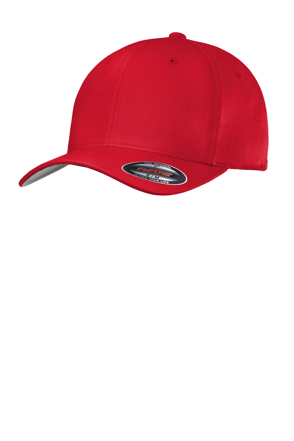 Custom True Red Flexfit Cotton Twill Cap C813, personalized by SanCanDo Swag in Argyle, TX