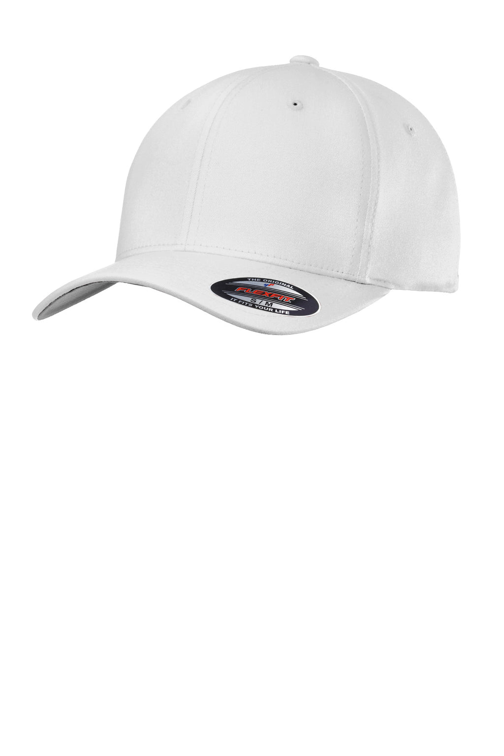 Custom White Flexfit Cotton Twill Cap C813, personalized by SanCanDo Swag in Argyle, TX