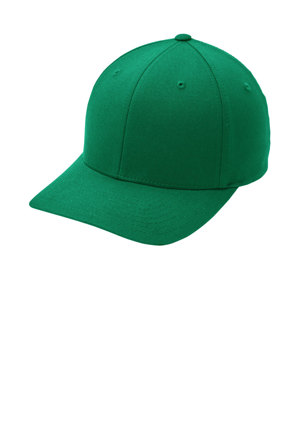 Custom Kelly Green Flexfit Cotton Twill Cap C813, personalized by SanCanDo Swag in Argyle, TX