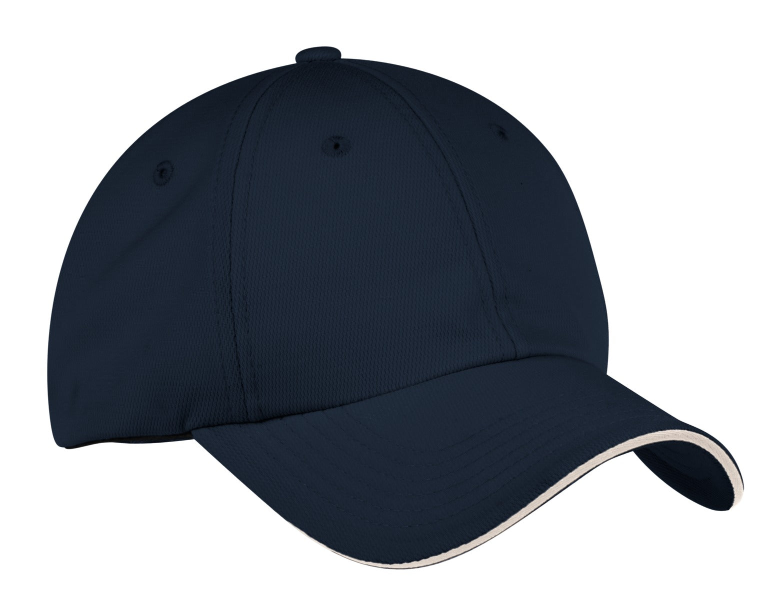 Custom Classic Navy/ White Dry Zone Cap C838, personalized by SanCanDo Swag in Argyle, TX