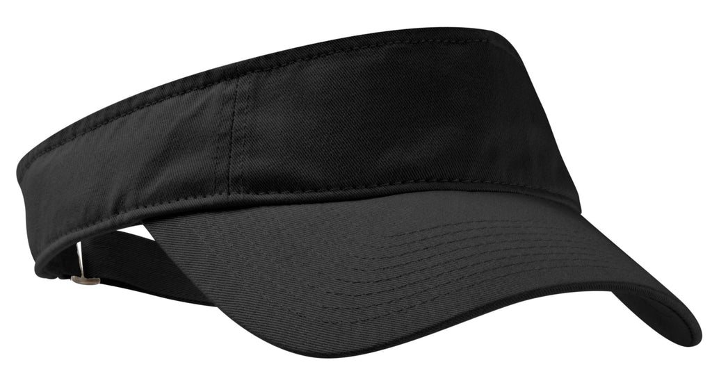 Custom Black Enzyme Wash Fashion Visor C840, personalized by SanCanDo Swag in Argyle, TX