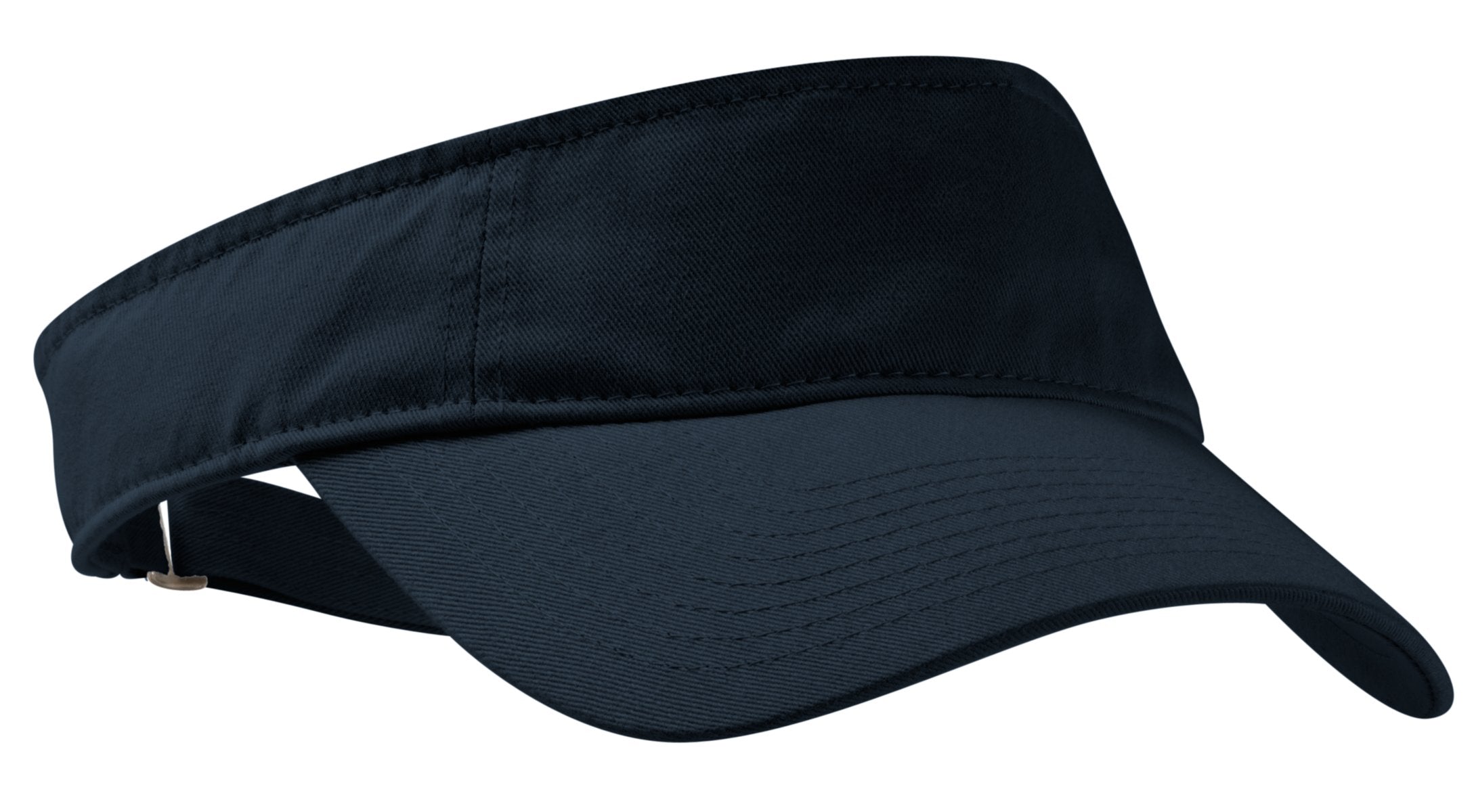 Custom Classic Navy Enzyme Wash Fashion Visor C840, personalized by SanCanDo Swag in Argyle, TX