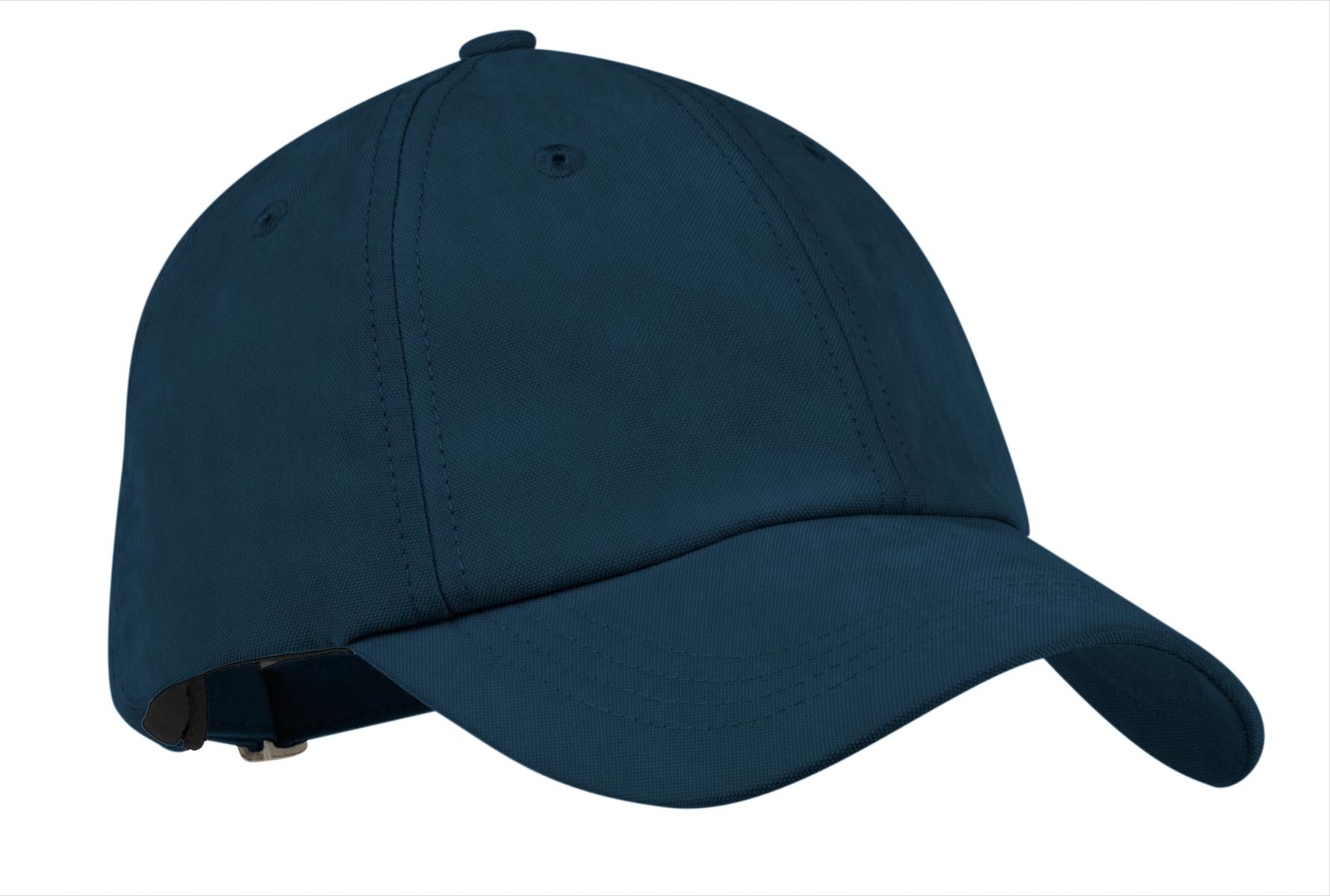 Custom Bright Navy Sueded Cap C850, personalized by SanCanDo Swag in Argyle, TX