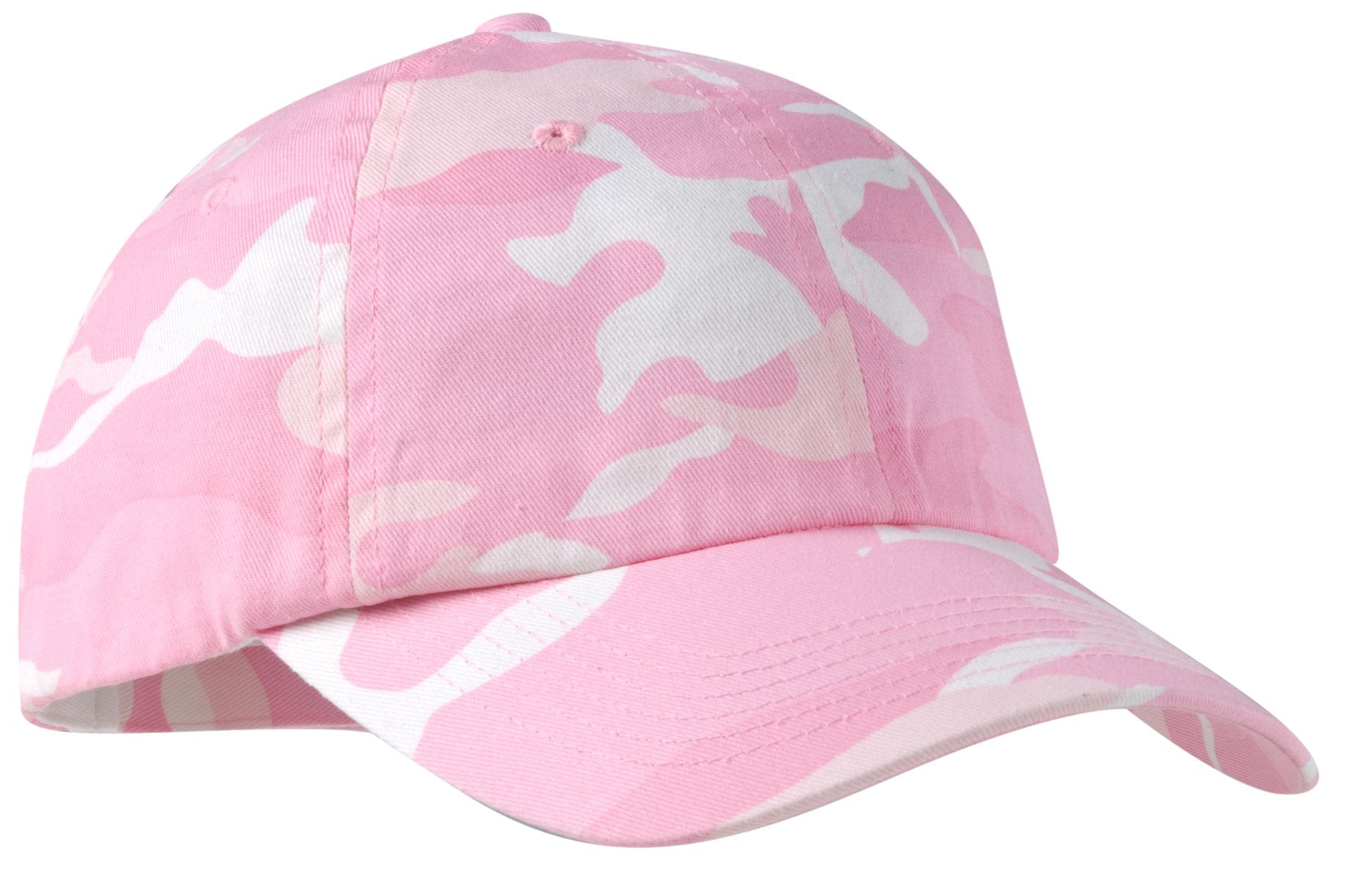 Custom Pink Camo Camouflage Cap C851, personalized by SanCanDo Swag in Argyle, TX