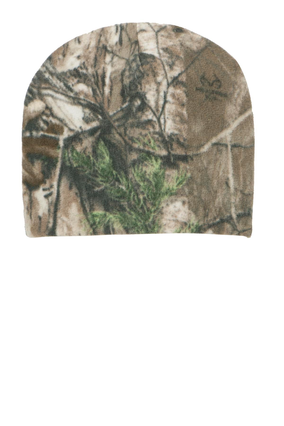 Custom Realtree Xtra Camouflage Fleece Beanie C901, personalized by SanCanDo Swag in Argyle, TX