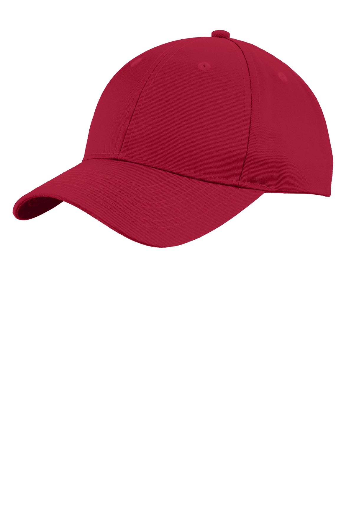 Custom Red Uniforming Twill Cap C913, personalized by SanCanDo Swag in Argyle, TX